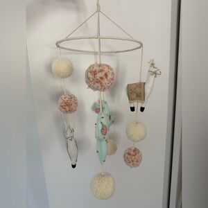 Baby Mobile With Llamas And Cactus